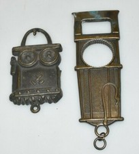 Otwieracz do butelek Podnośnik kapsułkowy Lampa kopalnia Górnik Mosiądz Brąz Stara komora B2