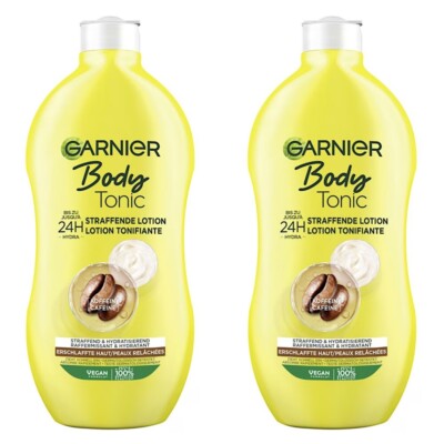  Garnier Body Bodytonic Bodylotion Körperlotion Straffend mit Koffein 2x 400ml  