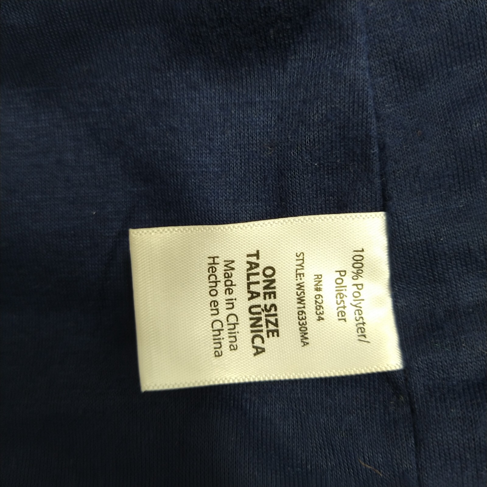 Womens Scraf One Size Blue Casual Soft