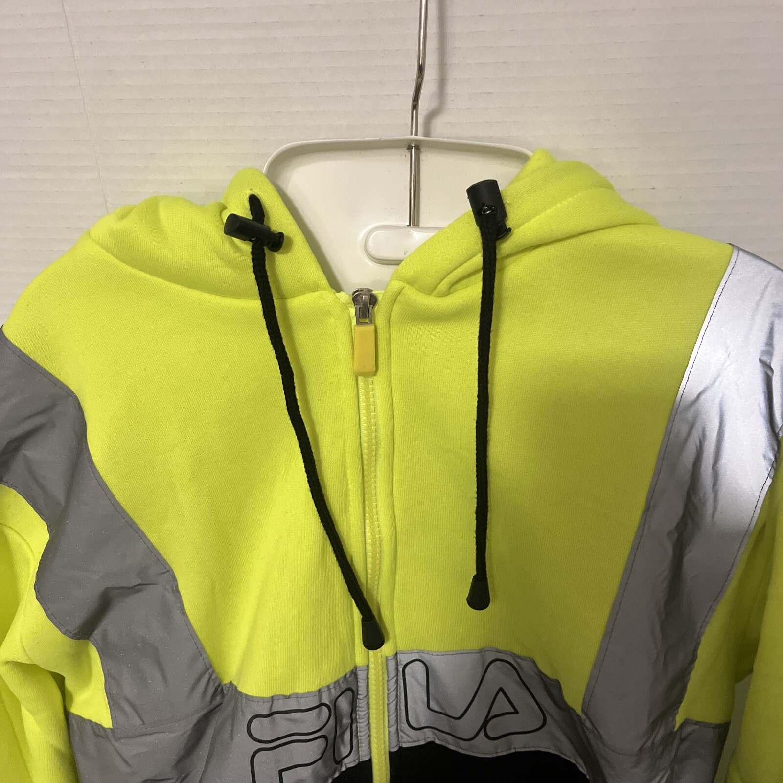 Felpa con cappuccio e zip intera uomo marca Fila Be Seen taglia M nuova con etichette