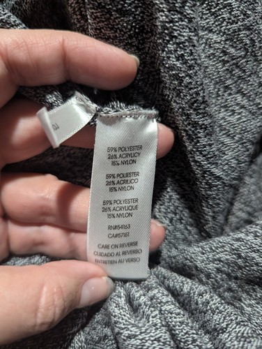 Calvin Klein Heathered Gray Cowl Neck Sweater Size 2X Oversized Classic Comfy - Picture 15 of 15