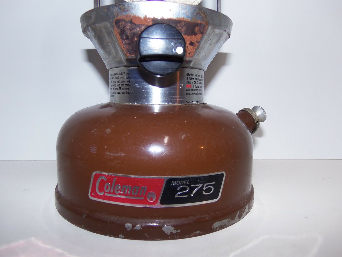 連れていきたい極上ランタン 1978年Coleman275-710箱付ブラウン Vintage Working Brown Coleman 1978 Lantern Model 275 Double