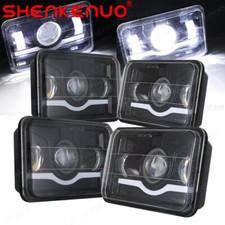 4pcs 4x6 Led Headlights Hilo Beam For Chevy C10 C20 C30 Camaro Ei C5500 Kodiak