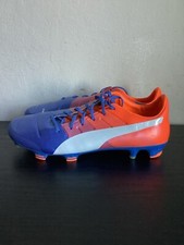 PUMA EVOPOWER 1.3 (NARANJA/AZUL) (ZAPATOS/TACOS DE FÚTBOL) TALLA 10 (103524-05)