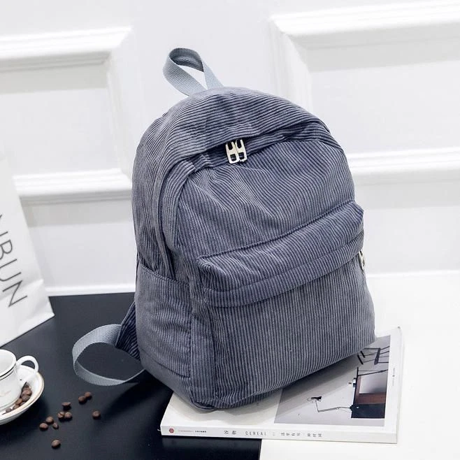 Corduroy school bag hot sale