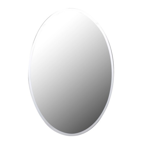 Oval Bathroom Medicine Cabinet Wall Mount with Mirror Hanging Double Shelf - 第 6/9 張圖片