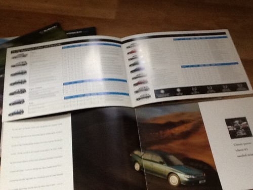 6 X SUBARU 90S BROCHURES - FREEPOST UK - Picture 10 of 12