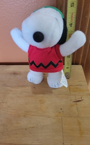 Camisa Kurt Adler Peanuts Snoopy Roja Charlie Marrón Navidad Felpa Adorno - Imagen 8 de 9