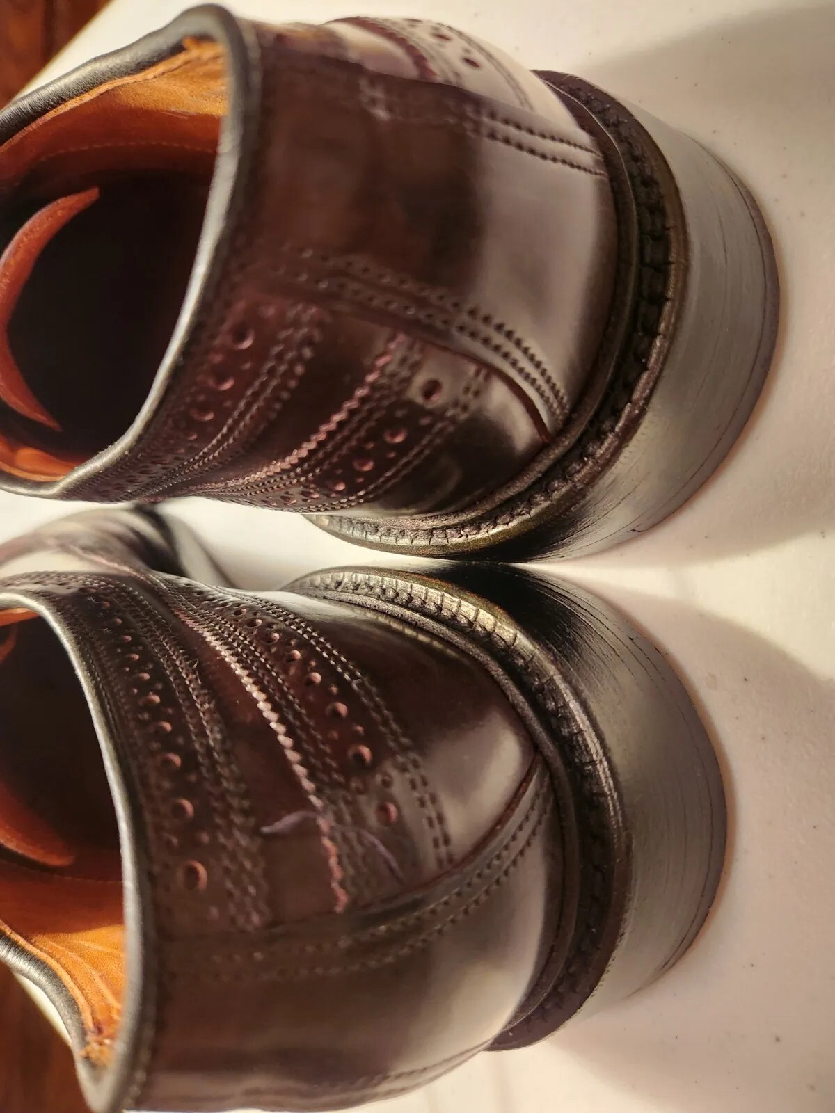 ALLEN EDMONDS SHELL CORDOVAN MacNeil Burgundy Blu… - image 7