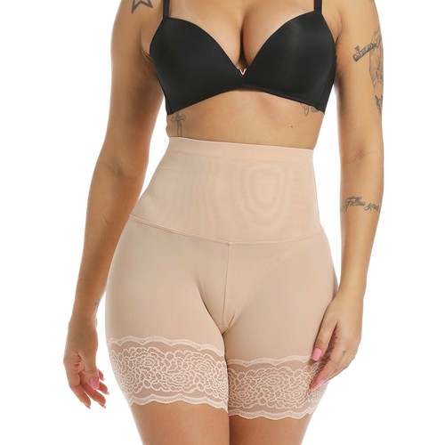 Women High Waist Anti Chafing Safety Shorts Seamless Boyshorts Slip Underwear - Picture 10 of 13