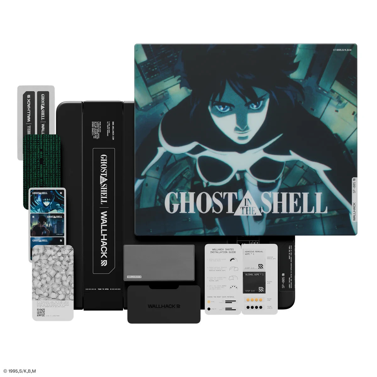 Wallhack Design SP-005 Ghost In The Shell '95 Anime Glass Mouse