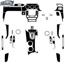 60pcs Glossy Piano Black Full Interior Trim Kits Rhd For Ford Mustang Gt 2015-23