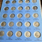New ListingRoosevelt Dimes Collection 1946-1974, 50 Coins, 90% Silver & Clad, Album