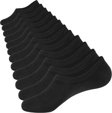 Mens No Show Socks Cotton Thin High Elasticity Low Cut Ankle Socks 6 Pairs