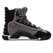 DOLCE & GABBANA Damen Schurwolle High Top Sneaker Boots Stiefel NS1 36 US 6 UK 3