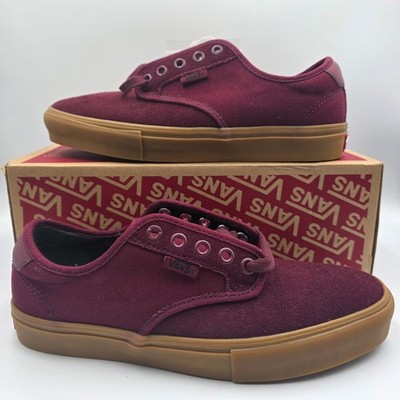Vans Chima Ferguson Pro Port Royale Burgundy Gum Sole Mens 7.5 NEW