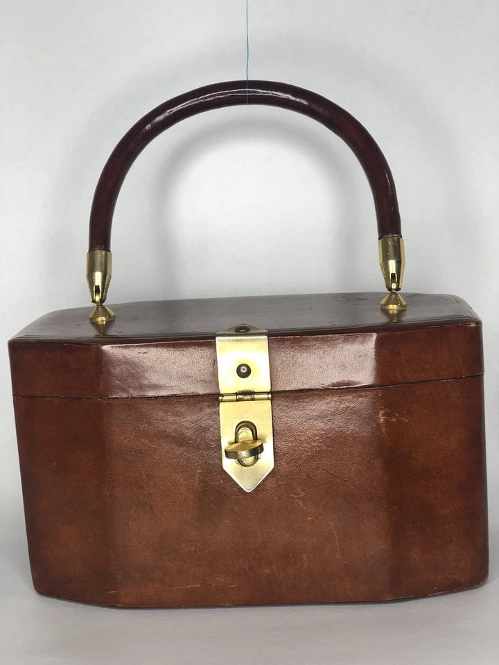 Cartera de cuero vintage Saks Fifth Avenue hecha en Italia-RARA Foto 2 de 4