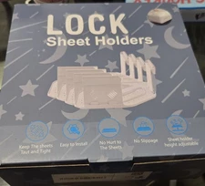 Lock Sheet Holders – 4‑Piece Set Heavy‑Duty Bed Sheet Holder
