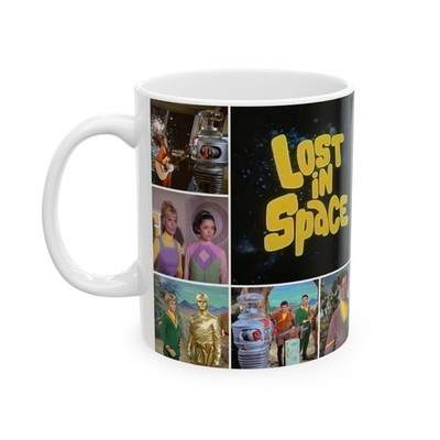 Lost in Space Coffee Mug, Vintage TV Show Ceramic Cup, Unique Retro Gift,