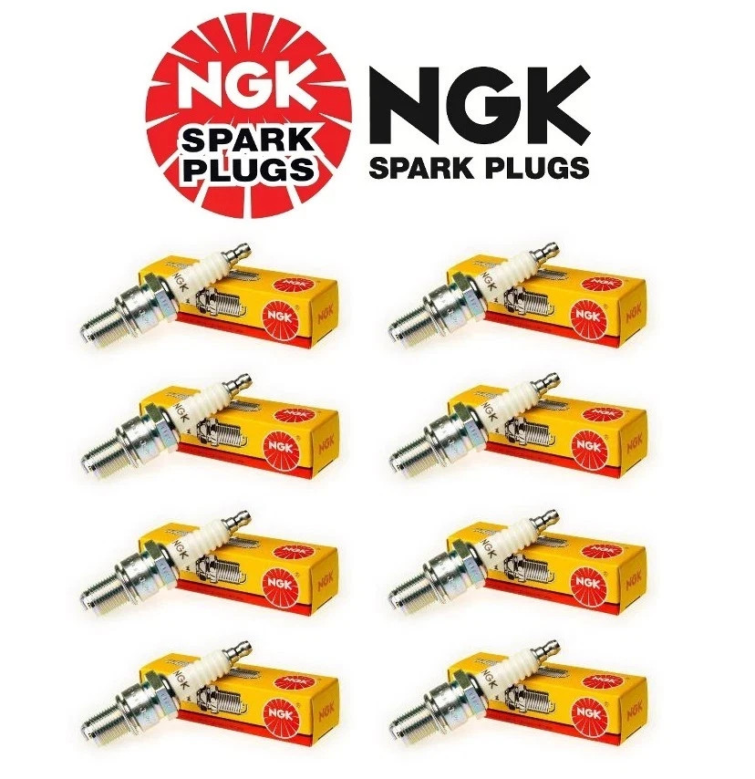 For 8 pc 8 x NGK Standard Resistor Plug Spark Plugs Set 5722 BR9ES BR 9 ES