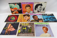 Lot of 10 Vinyl Records, 45 RPM, w/Sleeves, some cardboard, all w/Colored Photos