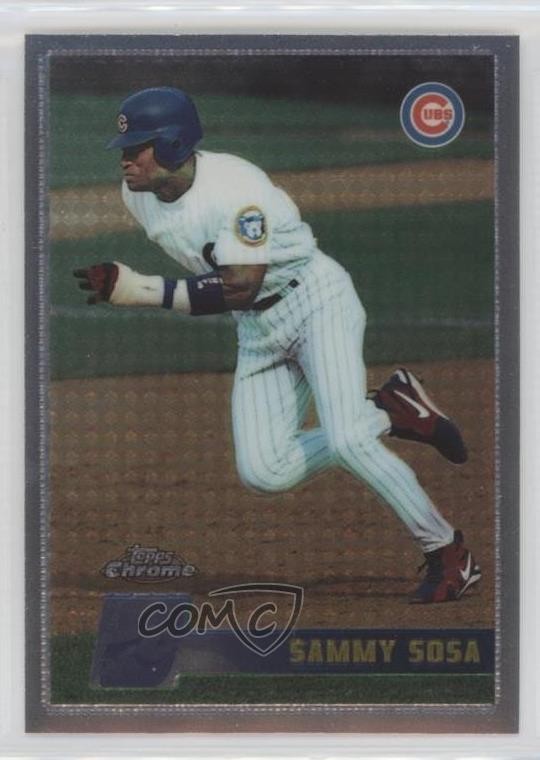 1996 Topps Chrome Sammy Sosa #99 0i1b