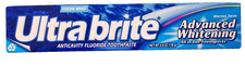 6 PACK Ultra Brite Advanced Whitening Clean Mint All in One Toothpaste 6.0 Oz 0.67 per gallon