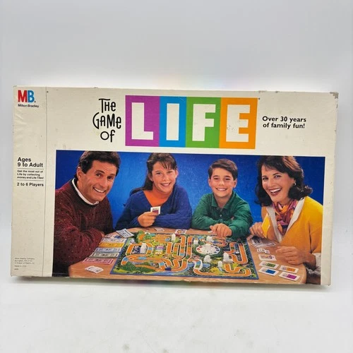 VINTAGE The Game of Life 1991 Milton Bradley COMPLETE Classic Family Kids