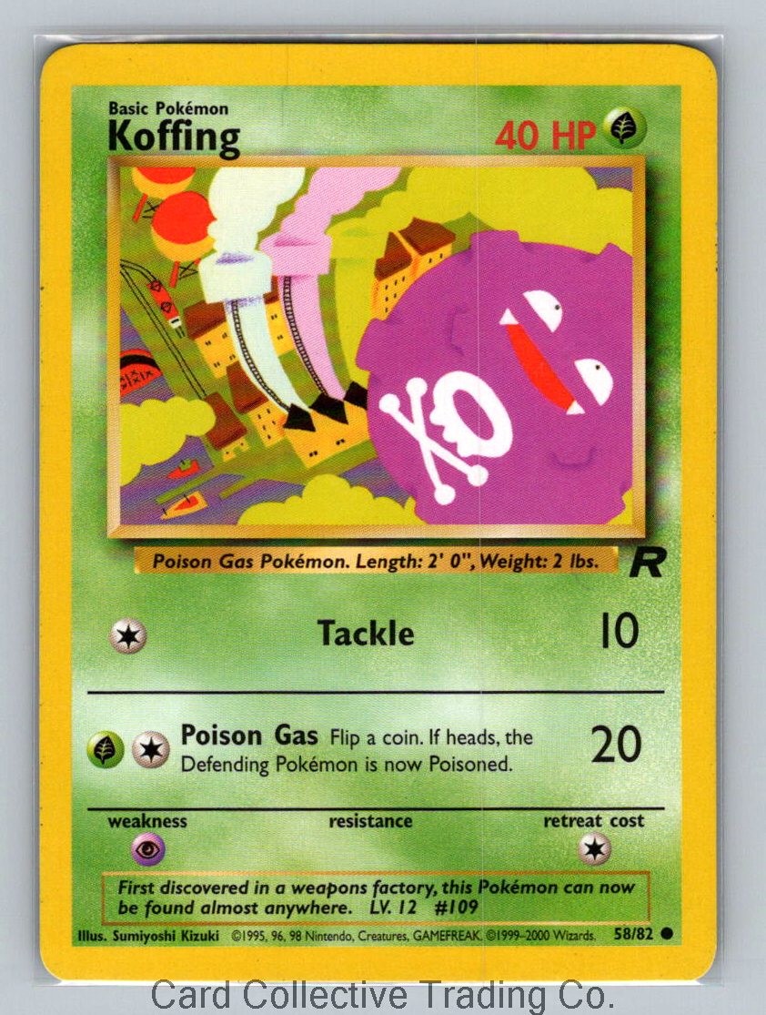 Koffing Common Team Rocket 58/82 NM Unlimited