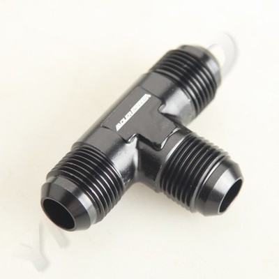 US SHIP AN12 -12AN Male Flare Union Tee T-Piece Fitting Adapter Aluminum Black