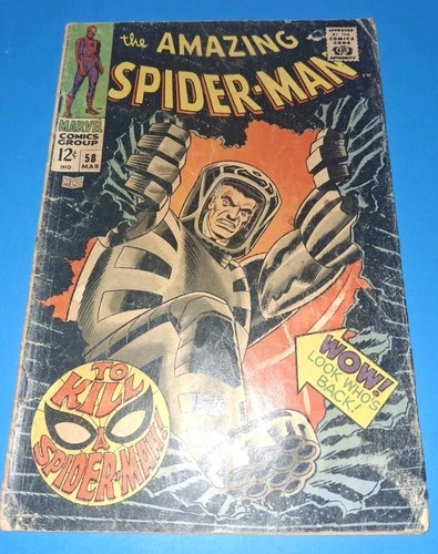 THE AMAZING SPIDER-MAN #58 (MARVEL) COMIC 1968 *JOHN ROMITA SR.* GD+