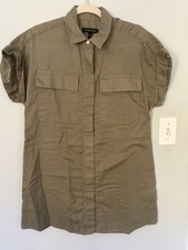 Banana Republic Womens Shirt Sleeve Small Shirt Dress Work Or Casual Fall/Winter
