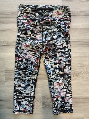 Lululemon Break Free Tight (25) Culture Clash Starlight Black Pattern Size 6