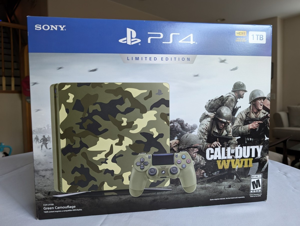 ps4 本体　1tb codリミテッド　限定 Sony PlayStation 4 Call of Duty World War II Limited Edition