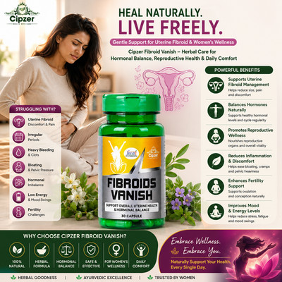 Cipzer Fibroid Vanish 30Capsules | Uterine Fibroid Support, Help Shrink Fibroids