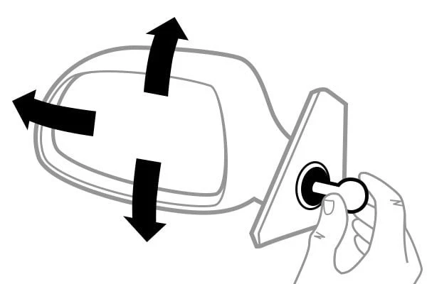 For Dodge Stratus 95-00 Side View Mirror Passenger Side Manual Remote View Foto 2 de 4