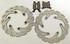 Yamaha YZ250F Front And Rear Brake Pads And Sport Brake Rotors 2007-2013