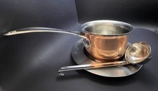 Mid Century Norwegisches Hochwertiges Kupfer Mini Pfannenset