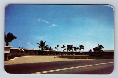 Ft Lauderdale FL-Florida Cynthia Manor Court Vintage Postcard