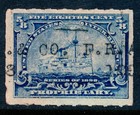 99c Start! US Revenue Stamp Battleship RB23 F.R. Arnold & Co NY cancel — photo 1