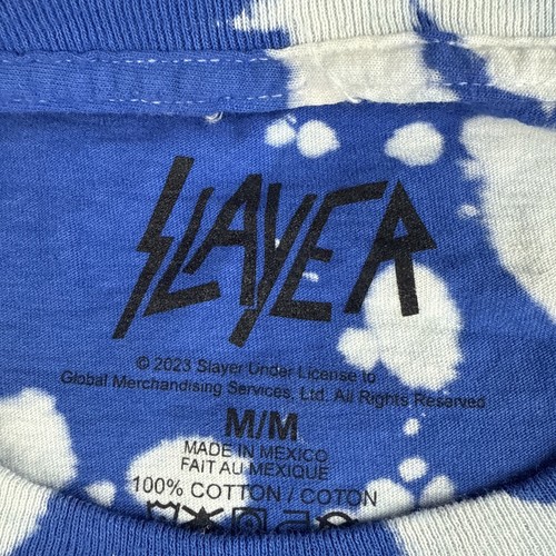 Slayer Blue Tye Dye Short Sleeve Tee Shirt Adult Medium - Bild 6 von 9