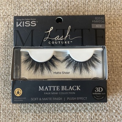 Kiss Last Couture Matte Black 3D Volume False Eyelashes