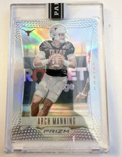 2023 Panini Prizm Silver Throwback Arch Manning #PT-AM 112/250 Texas Longhorns