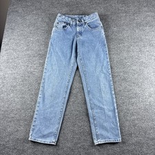 VINTAGE 90s Lee Riders Jeans Womens 3 Blue Tapered Leg USA Denim Cowgirl Rodeo
