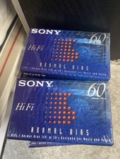 SONY HiFi 60 Minute Blank Normal Bias Cassette Tapes Sealed NEW Hi Fi Lot of 10