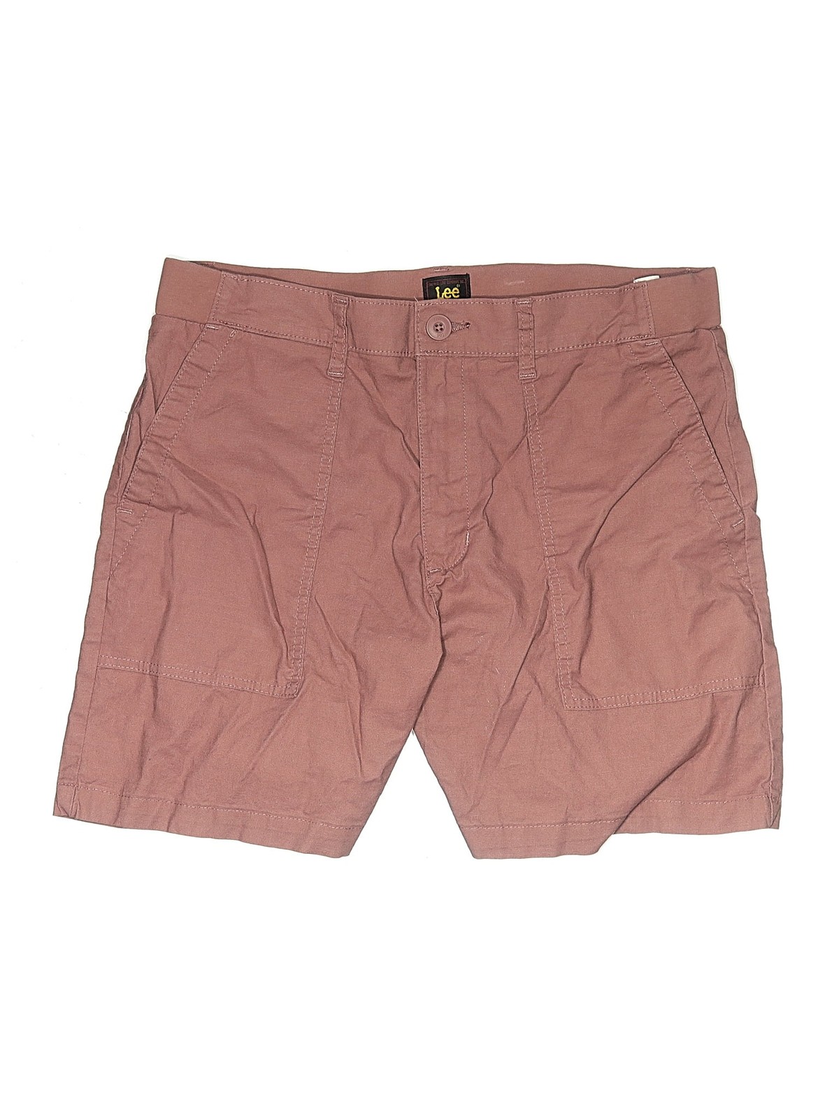 Lee Women Brown Khaki Shorts 14