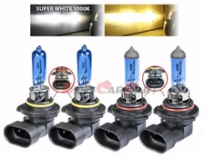 9005 & 9006 Xenon HID Headlight High/Low Beam Halogen Bulbs Combo 5000K White JP
