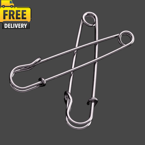 10x Extra Large Safety Pins Heavy Duty Metal Brooch Pin Quilting Sewing Crafting
