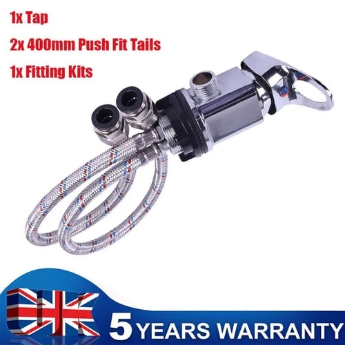 Wohnmobil Duscharmatur mit 400mm Endrohr perfekt für Wohnwagen und Campingdusch