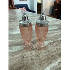 Vintage Pink Depression Glass Salt and Pepper Shakers